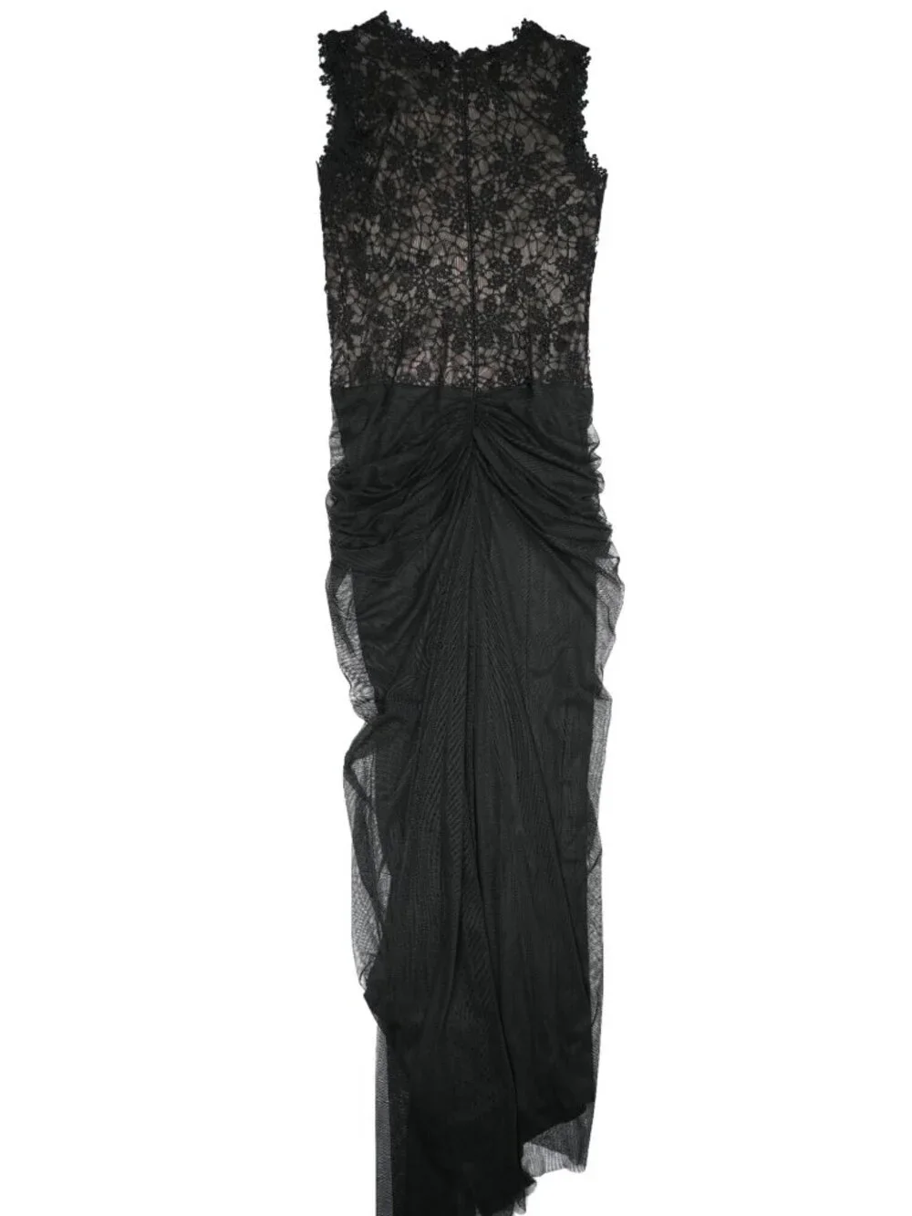Tadashi Shoji Floral Lace Sleeveless Gown in Black - Picture 5 of 7